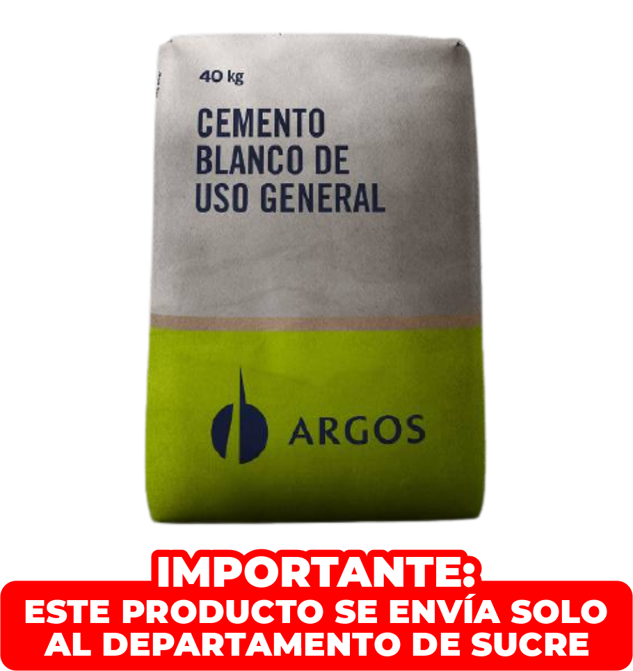 CEMENTO BLANCO NARE 40KG ARGOS