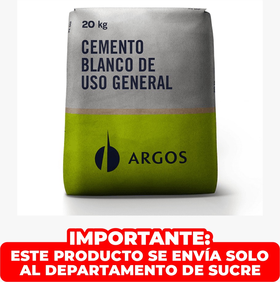 CEMENTO BLANCO NARE 20KG ARGOS