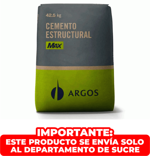 [21152] CEMENTO GRIS ESTRUCTURAL MAX ARGOS 42.5 KILOS (I)
